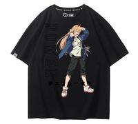 Anime Chainsaw Man T-Shirt Power Makima Girl Devil Pullover Short Sleeve Men Women's Tee Tops Oversized Harajuku T-Shirt Sweatshirt
