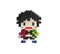 Anime Character Building Blocks Set, 8.2cm Model Kit with Accurate Details, DIY Desktop Decor Made from Smooth ABS Plastic, Creative Birthday Gift for Anime Fans (B)