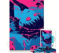 Anime Character in Water Jigsaw 1000 Pieces for Teenagers Mind Boost Fun Zero Gap Captivating Leisure for Cozy Indoors (38x26cm)
