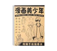 Anime Character Line Art Drawing Book Reusable Tracing Book Multi-Style Comic Tracing Book for aspiring artists