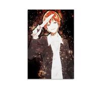 Anime Character Poster Edgy Wall Art Knife-Wielding Illustration Unique Home Decor Manga Print Stylish Artwork Modern Room Decoration Gift for Anime Lovers Vibrant Colors Gift 24x36inch Unframed