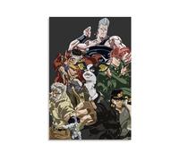 Anime Character Poster Print JoJos Bizarre Adventure Art Wall Decor for Home Vibrant Colors Unique Design Gift for Fans Collectible Artwork Japanese Style Gift 24x36inch(60x90cm) Unframed