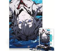 Anime Character Underwater Jigsaw Puzzles 1000 Recall Fun Play Burr Free Clean Cut Pieces Portable Travel Friendly Fun Game (38x26cm)