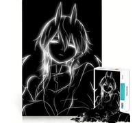 Anime Character with Horns And Wings Jigsaw Puzzles 1000 Pieces Focus Boost Fun Laser Cut for Flawless Fit Bonding Activity for Loved Ones (50x75cm)