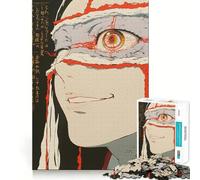 Anime Character with Red Eye Jigsaw 1000 Pieces for Teenagers Mind Boost Fun Zero Gap Captivating Leisure for Cozy Indoors (38x52cm)