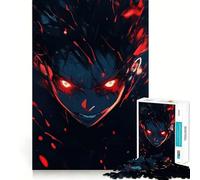 Anime Character with Red Eyes Jigsaw Puzzle 1000 Recall Fun Play Advanced Laser Cutting Tech Holiday Indoor Entertainment Toy (50x75cm)