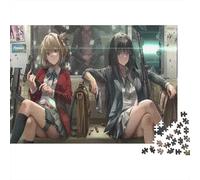 Anime Characters 1000 Piece Adult Jigsaw Puzzles Lycoris Recoil Festive Gifts Family Challenging Educational Games Home Decoration for Adults And Kids Age 12 Years Up 1000pcs (75x50cm)