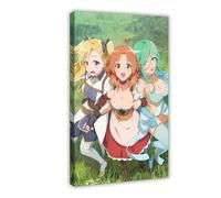 Anime Chillin' in My 30s after Getting Fired from The Demon King's Army Poster 1 Canvas Poster Bedroom Decor Landscape Office Room Decor Gift 20x30inch(50x75cm)