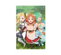 Anime Chillin' in My 30s after Getting Fired from The Demon King's Army Poster 1 Canvas Poster Wall Art Decor Print Picture Paintings for Living Room Bedroom Decoration 24x36inch(60x90cm)