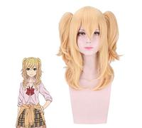 Anime Citrus Aihara Yuzu Cosplay Wig Yellow Curly Synthetic Hair with Ponytails Halloween Party Costume Role Play Wigs Perucas