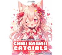 Anime Coloring Book: Chibi Kawaii Catgirls