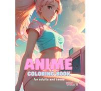 Anime Coloring Book For Adults And Teens Vol. 1 Featuring Cute Fantasy Princesses, Gothic, Kawaii Girls, Boys, and Fairy Tale Themes (Anime Coloring Books For Adults And Teens)