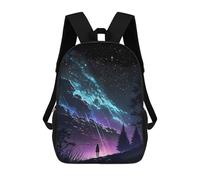Anime Comet Rain Night Backpack School Bag Daypacks Business Backpack Water Resistant Bookbag for Girls Boys Teenage 17inch
