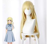 Anime Comic 22/7 Cosplay Wigs Sakura Fujima Cosplay Wig Long Yellow Straight Heat Resistant Synthetic Wig Cosplay Accessory