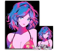 Anime Cool Swimsuit Girl 1000 Piece Puzzle Puzzles for Adults for Teenagers Family Game Night BrainChallenging Gift Idea 1000 PCS(75x50cm)