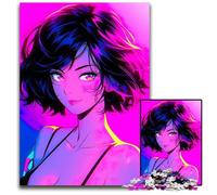 Anime Cool Swimsuit Girl Jigsaw Puzzles 1000 Pieces for Adults Puzzles for Adults Ideal for Lover Perfect Christmas New Year Valentine's Gift 1000 PCS(75x50cm)