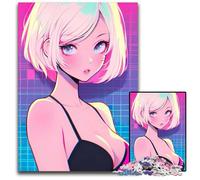Anime Cool Swimsuit Girl Jigsaws 1000 Pieces for Adults Challenging Puzzles DIY Decoration Brain Challenge for Adult Family 1000 PCS(75x50cm)