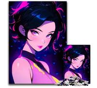 Anime Cool Swimsuit Girl Puzzles 1000 Pieces for Adults Paper Jigsaw Puzzles for Adults Perfect DIY Artwork 1000 PCS(38x26cm)