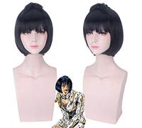 Anime Coser wig Anime Wigs Jojo' s Bizarre Adventure Cosplay Wig Bruno Bucciarati Sticky Finger Short Wig Synthetic Hair Party Costume Wig