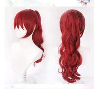 Anime Coser wig Game Persona 5 Yoshizawa Kasumi Red Wig Cosplay Costume Heat Resistant Synthetic Hair Women Party Role Play Wigs + Wig Cap