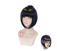 Anime Coser wig JOJO' s Bizarre Adventure Golden Wind Bruno Bucciarati Wig Cosplay Costume Heat Resistant Synthetic Hair Men Women Cosplay Wigs