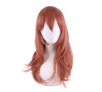 Anime Cosplay Angel Wig, Women Orange Long Hair Wigs for Halloween Carnival Costume Party Accesorios