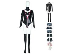Anime cosplay costume, Hazbin Hotel 'Angel Dust cosplay costume, full wig costume set, adult Halloween carnival party set