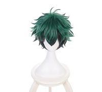 Anime Cosplay Deku Wigs Dark Green Synthetic Hair Wigs for My Boku no Hero Academia Midoriya Izuku Costume Wig Halloween