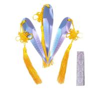 Anime Cosplay Merch Party Toys Demon Hunters Zoey Weapon with Chinese Knot Streamers - Perfect for Cosplay & Collection (Green -3 'pcs)