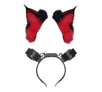 Anime Cosplay Props Wolf Hair Hoop Furry Dynamic Ear for Halloween Headband Furry Kitten Animal Carnivals Weight Detecting Ear Headband