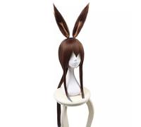 Anime Cosplay Wig Amiya With Ears Brown Long Halloween Costume Cosplay Wig,For Christmas Carnival Party