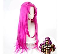 Anime Cosplay Wig Animejojo's Bizarre Adventure Cosplay Wig Diavolo Cosplay Wig Long Rose Red Girl Fibre Synthetic Hair