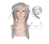 Anime Cosplay Wig, Danganronpa Wig, Peko Pekoyama Wig, Men Women with Wig Cap, for Party, Carnival, Nightlife, Concerts, Weddings, Christmas, Halloween