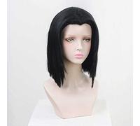 Anime Cosplay Wig，Demon Slayer Ubuyashiki Kagaya Wig，Black long straight Wig，with Free Wig Cap，for Christmas Carnival party Halloween Cosplay Wig