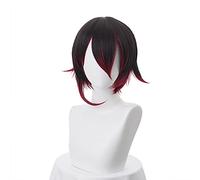 Anime Cosplay Wig Fashion Anime RWBY Red Pendant Ruby Rose Short Wig Cosplay Costume Women Men Synthetic Hair Halloween Party Wigs