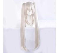 Anime Cosplay Wig,Fate Grand Order Marie Antoinette Wig,Beige Double Ponytail Long Wig,with Free Wig Cap,for Christmas Carnival party Halloween Cosplay Wig