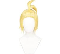 Anime Cosplay Wig for Fire Force Arthur Boyle Yellow Styled Heat Resistant Hair Costume Halloween Party Show Event Concerts