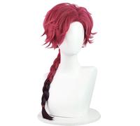 Anime Cosplay Wig for Link Click vein Long Hair Braid Red Natural Synthetic Hair for Men Halloween Costume