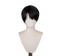 Anime Cosplay Wig for Love and Deepspace Caleb Black Short Hair Halloween Role Play Party