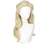 Anime Cosplay Wig for Wicked Glinda Flax Gold Hair Halloween Role Play Party