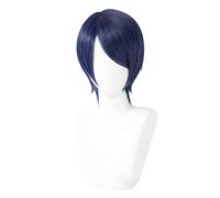 Anime Cosplay Wig for Yusuke Kitagawa Short Mixed Blue Cos Hair Heat Resistance Halloween Party Show Event Concerts