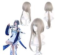 Anime cosplay wig, Genshin Impact wig, suitable for boys and girls Halloween, manga and anime conventions, carnival character costume parties. (Guizhong)