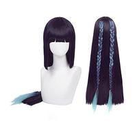 Anime Cosplay Wig, Genshin Impact Wig, with Free Wig Cap, for Halloween, Party, Carnival, Nightlife, Concerts, Weddings (YunJin)