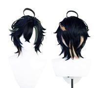 Anime Cosplay Wig, Genshin Impact Wig, with two Wig Caps, for Halloween, Party & etc (Kinich Cosplay)