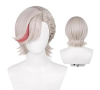 Anime Cosplay Wig, Genshin Impact Wig, with two Wig Caps, for Halloween, Party & etc. (Lyney Cosplay)