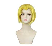 Anime Cosplay Wig，Identity V Acrobat Mike Morton Wig，Short golden Wig，with Free Wig Cap，for Christmas Carnival party Halloween Cosplay Wig