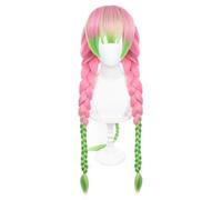 Anime Cosplay wig for Demon Slayer: Kimetsu no Yaiba Characters Play Cosplay Wigs with Free Wig Cap (Kanroji Mitsuri)