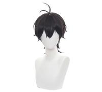Anime Cosplay Wig Miya Chinen Black Short Halloween Costume Cosplay Wig,For Christmas Carnival Party
