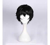 Anime Cosplay Wig, Persona 5 Joker Protagonist Akira Kurusu Wig, Black Short Anime Cosplay Wig, with Free Wig Cap, for Party, Daily Life, Halloween Wig Cosplay