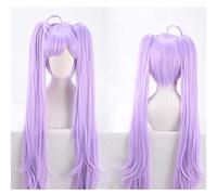 Anime Cosplay Wig, Pripara Laala Manaka Wig, Purple Double Ponytail Wig, with Free Wig Cap, for Party, Daily Life, Halloween Wig Cosplay